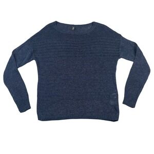 Eleventy Womens Navy Linen Sweater Size Medium NWT $295 Made In Italy 980MA0355